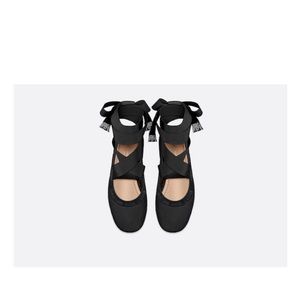 dior academy lace up ballerina